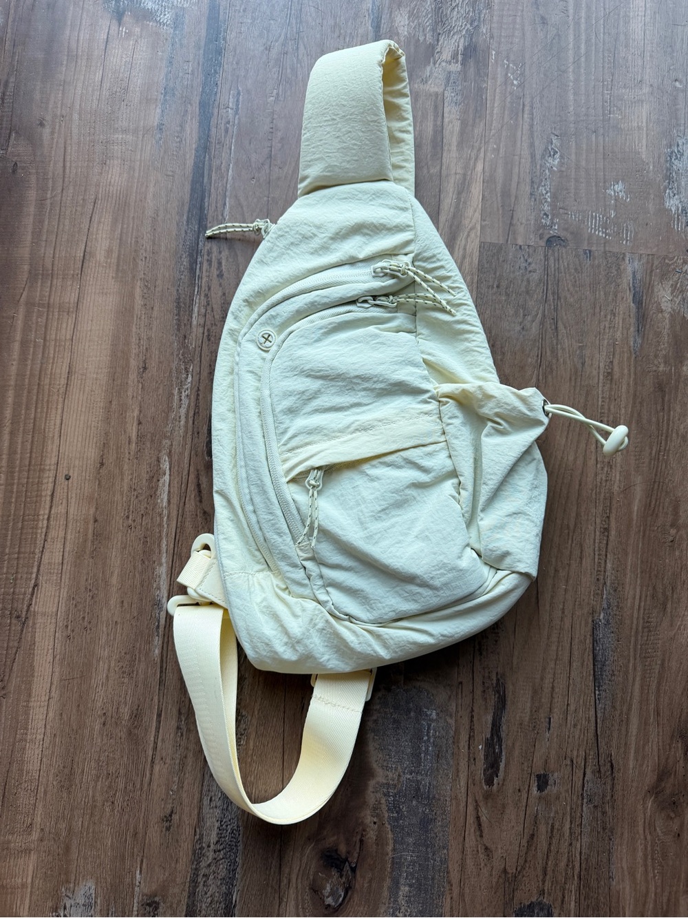 Casual Cream Sling Crossbody Bag 0215